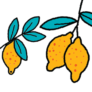 Two lemons graphic Two lemons graphic
