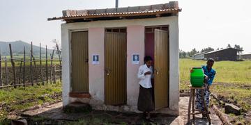 A latrine built with the support of Proctor and Gamble at the Tulu Becho Primary School, Olonkomi, E A latrine built with the support of Proctor and Gamble at the Tulu Becho Primary School, Olonkomi, E