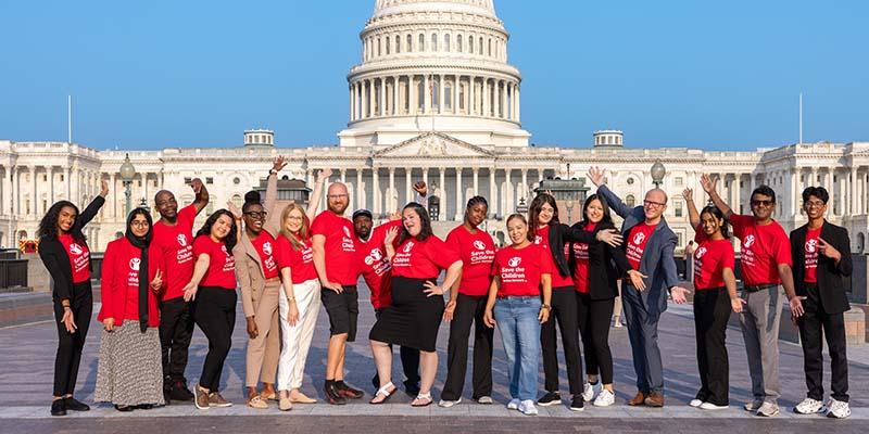Save the Children Action Network advocates at Capitol Hill in Washington D.C.