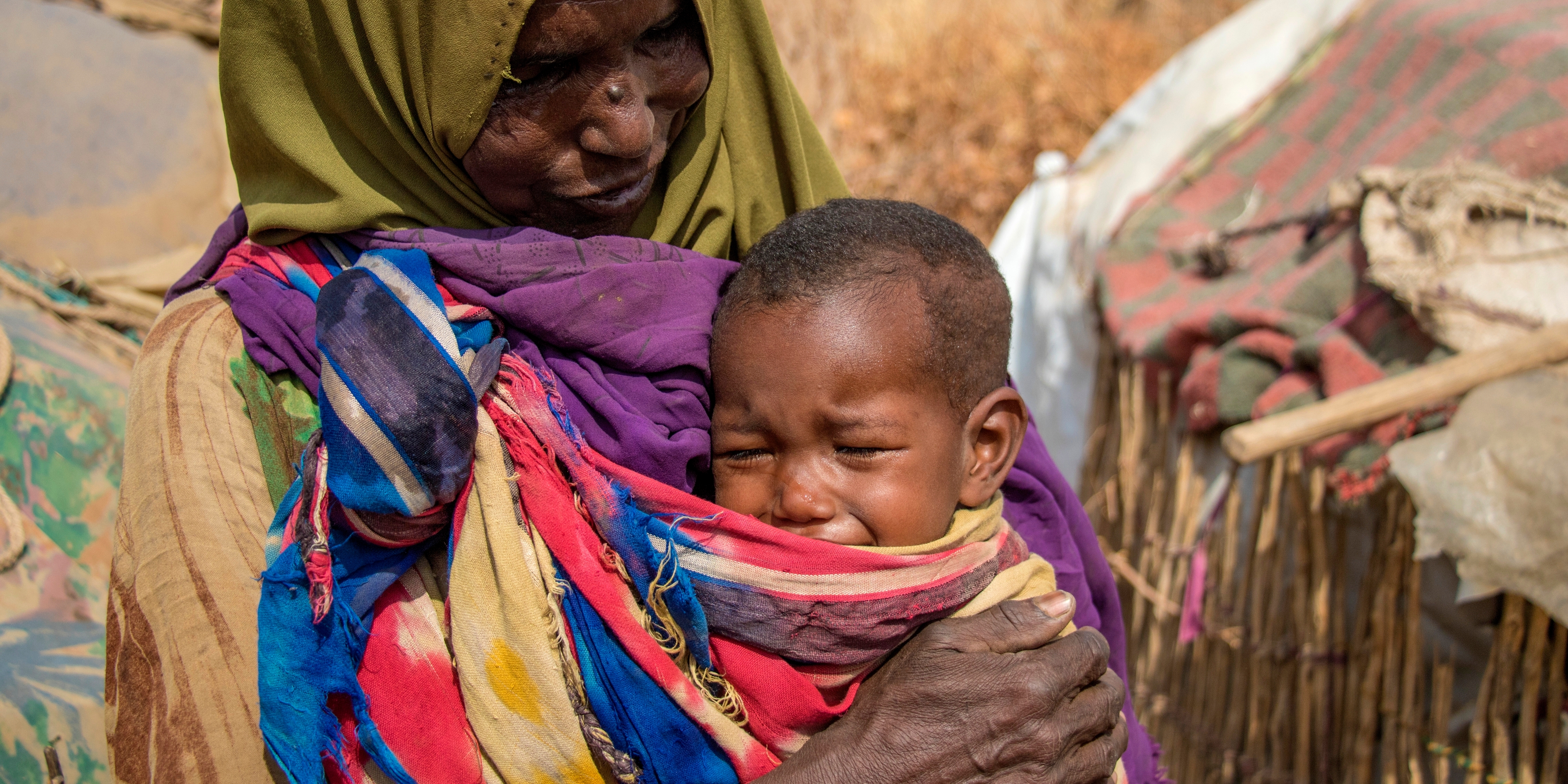 Ayan*, 41, is a mother of six children displaced from her home because of the drought. She and her family moved to the displaced persons camp in the Somali region of Ethiopia to access food aid and water after most of her family's livestock died. Photo Credit: Stuart J. Sia/Save the Children 2016.