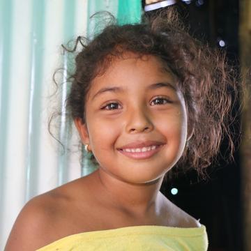 Four year old Isabel goes to a Child Friendly Safe Space where she takes part in the Education in Emergencies Programme. Four year old Isabel goes to a Child Friendly Safe Space where she takes part in the Education in Emergencies Programme.