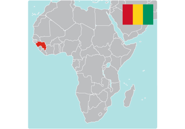 Map of Guinea Map of Guinea