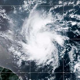 An overhead view of an Atlantic Hurricane. An overhead view of an Atlantic Hurricane.