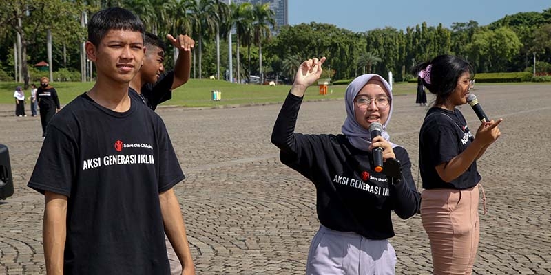 Indonesia, child campaigners in Indonesia lead a march of children in Jakarta Indonesia, child campaigners in Indonesia lead a march of children in Jakarta