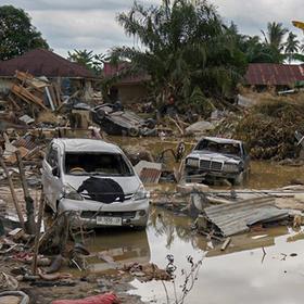 Devastation after flooding in Indonesia Devastation after flooding in Indonesia