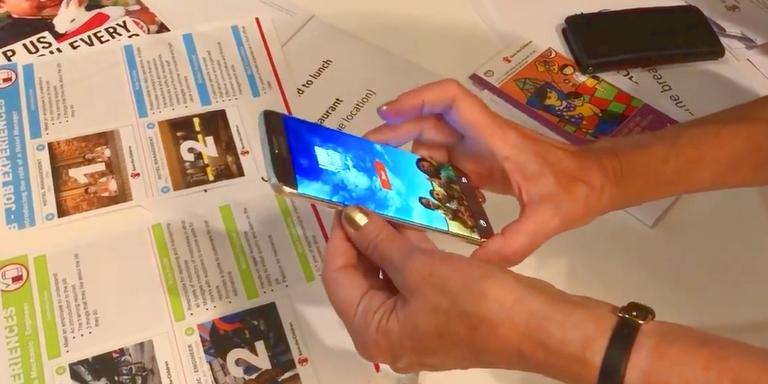 Students try out beca(XR) in Vietnam. Photo credit: Accenture 2018. Students try out beca(XR) in Vietnam. Photo credit: Accenture 2018.