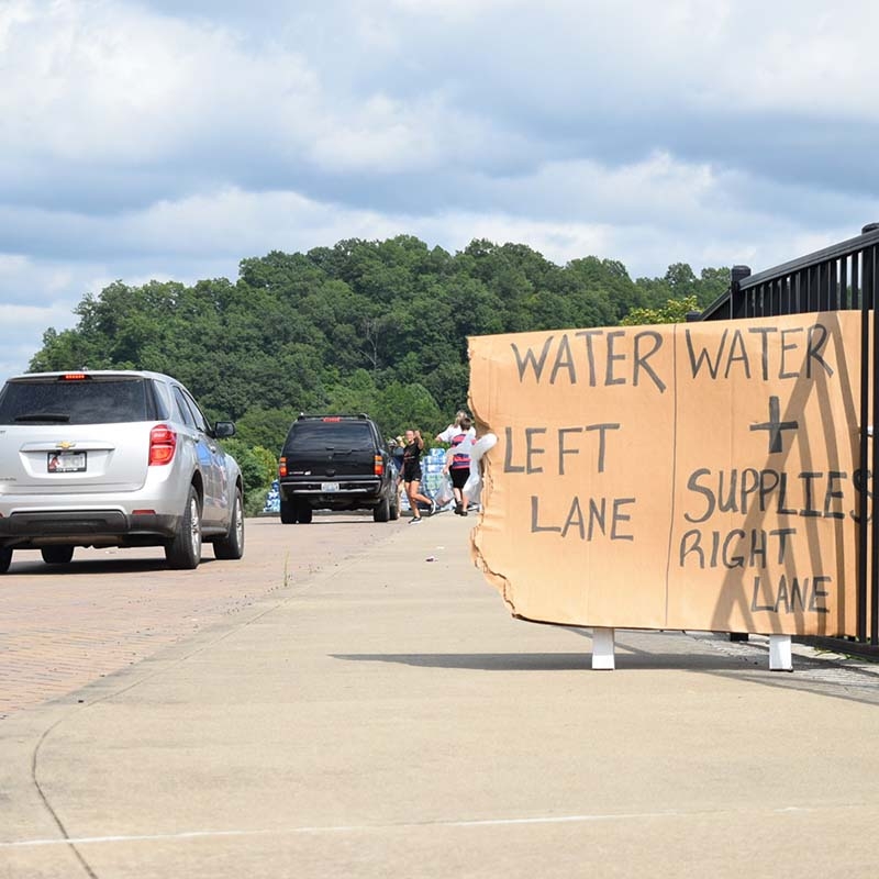 In Kentucky, following the deadly floods, Save the Children distributed supplies like diapers and hygiene items. 