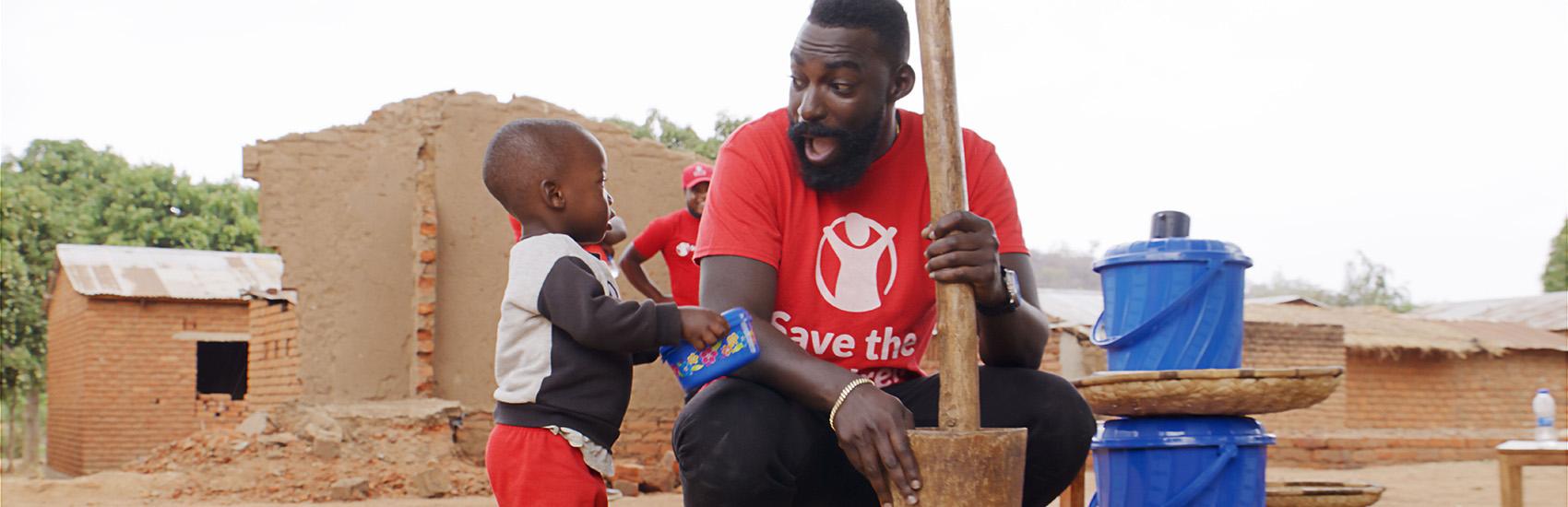 Chef Eric Adjepong visits a village in Malawi Chef Eric Adjepong visits a village in Malawi