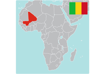Map of Mali Map of Mali