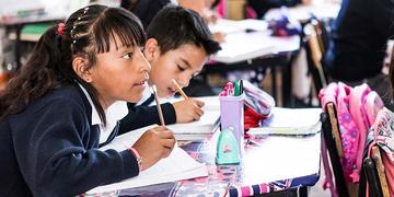 Mexico, students do schoolwork, inside their classroom Mexico, students do schoolwork, inside their classroom