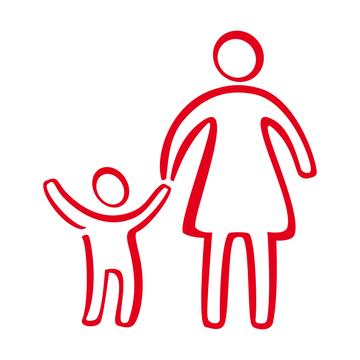 Mother child icon Mother child icon
