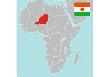 Map of Niger Map of Niger