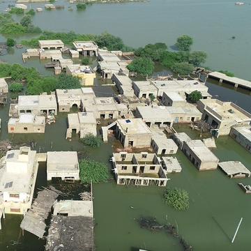 In Pakistan, flood waters fill the street after a deadly and devastating monsoon. In Pakistan, flood waters fill the street after a deadly and devastating monsoon.