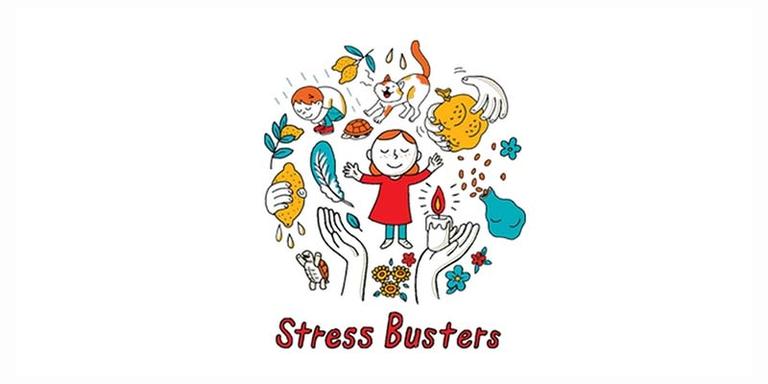 rAn illustration of a girl surrounded by colorful objects. rAn illustration of a girl surrounded by colorful objects.