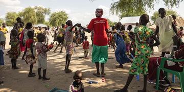 South Sudan, children play in a Save the Children Child Friendly Space South Sudan, children play in a Save the Children Child Friendly Space