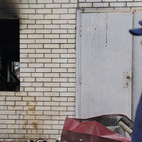 A boy looks at his home that was destroyed by a drone attack in Kyiv, Ukraine. A boy looks at his home that was destroyed by a drone attack in Kyiv, Ukraine.