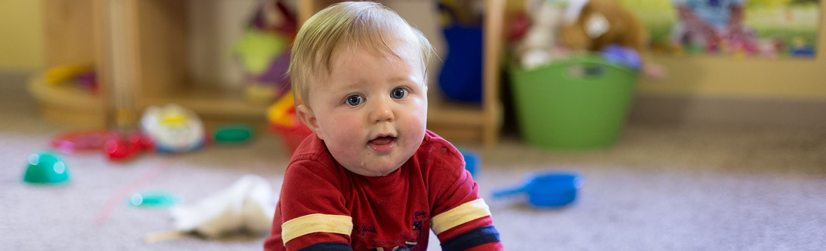 Liam getting some play time at Save the Children’s Head Start center in Arkansas.