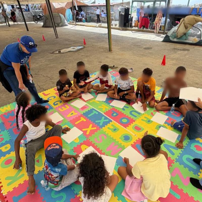 Venezuela earthquake child friendly space with save the children staff Venezuela earthquake child friendly space with save the children staff