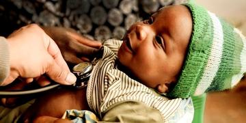 An infants heartbeat being recorded. An infants heartbeat being recorded.