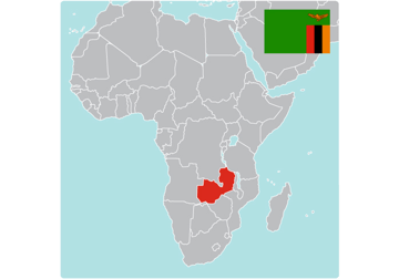 Map of Zambia Map of Zambia