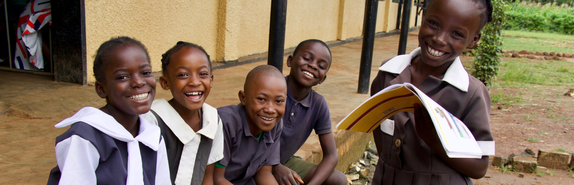 Boys and girls at a Save the Children supported primary school in Zambia.